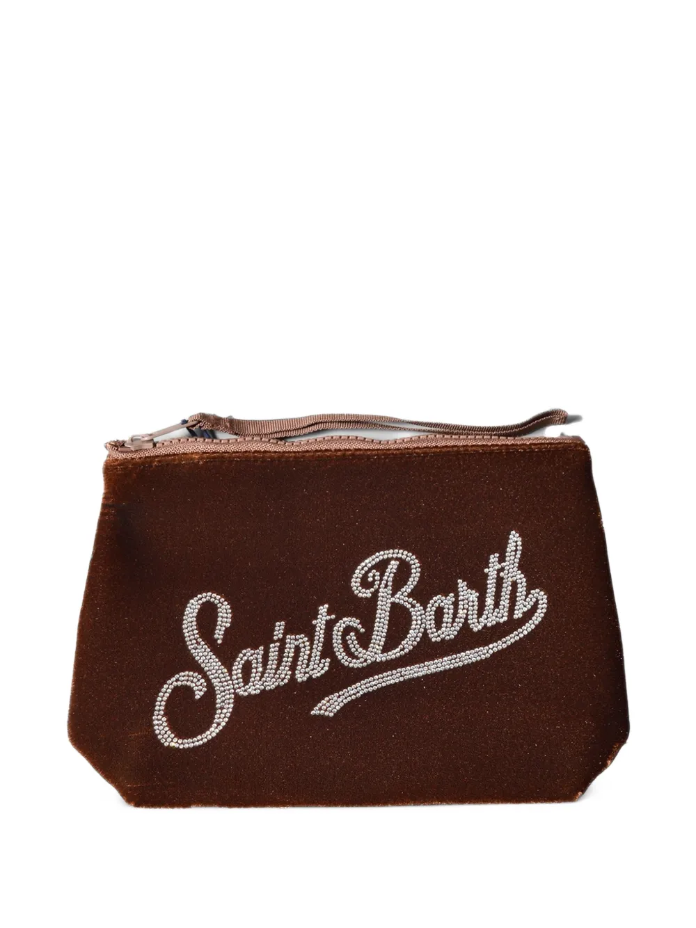 MC2 Saint Barth Clutch verfraaid met kristallen Bruin