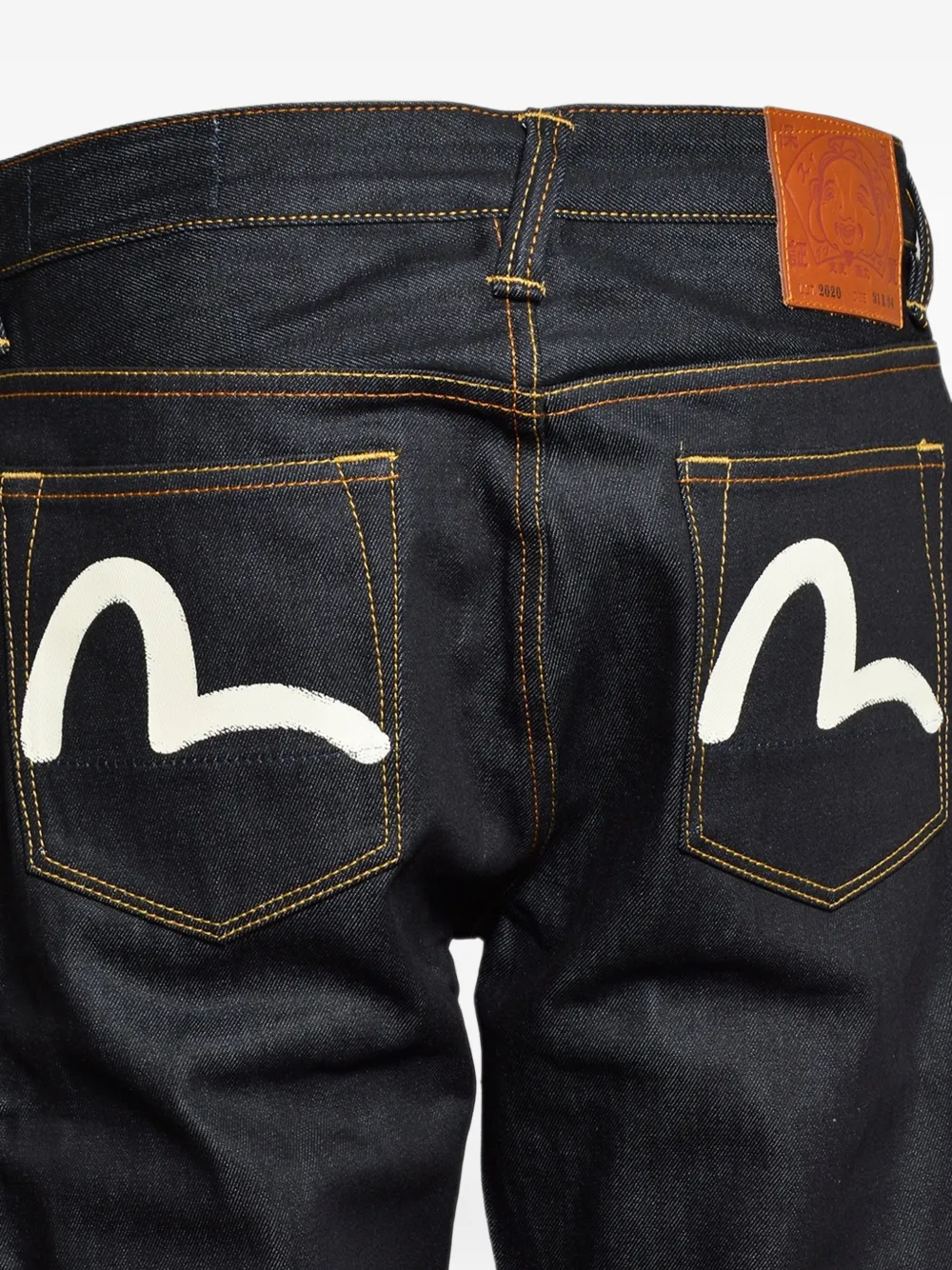 EVISU Seagull-print jeans Blauw