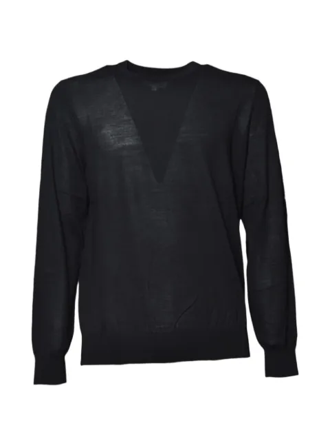 MC2 Saint Barth black Regent merino wool crewneck sweater