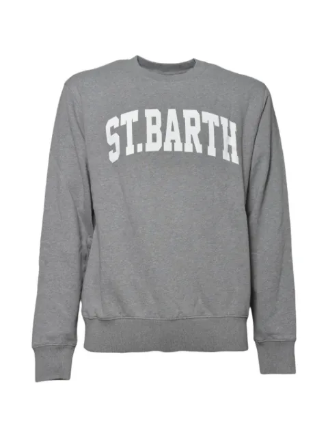 MC2 Saint Barth grey Soho cotton sweatshirt with St. Barth print