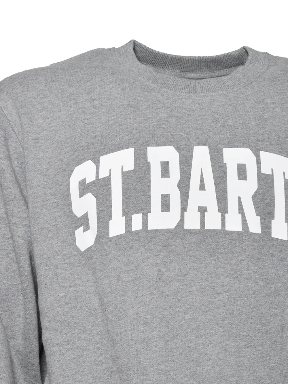 MC2 Saint Barth grey Soho cotton sweatshirt with St. Barth print Grijs