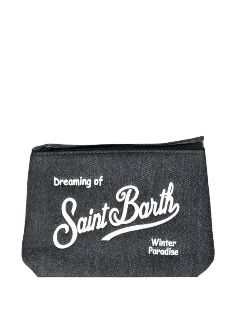 MC2 Saint Barth Aline logo-embroidered clutch bag