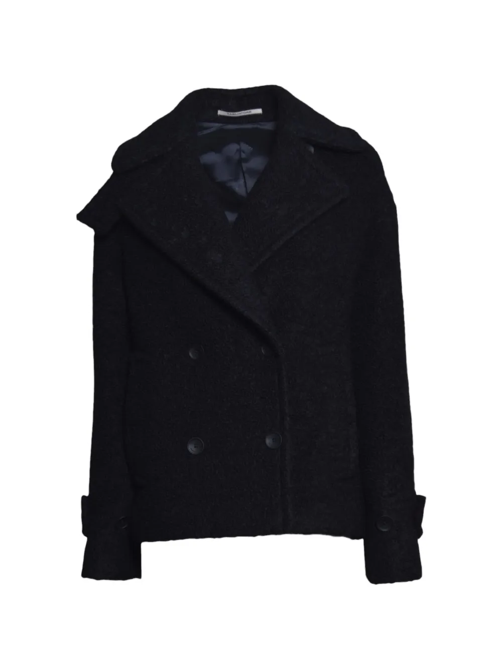 Tagliatore Sheila double-breasted bouclé coat - Blue