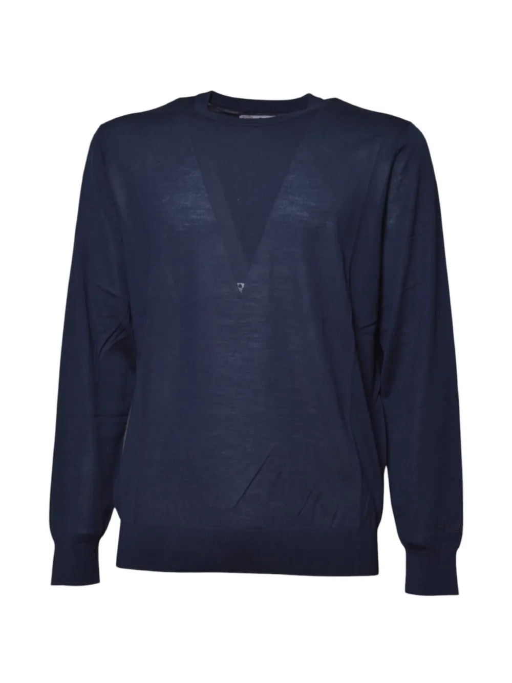 MC2 Saint Barth navy Regent merino wool crewneck sweater Blauw