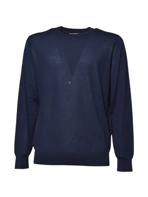 MC2 Saint Barth navy Regent merino wool crewneck sweater