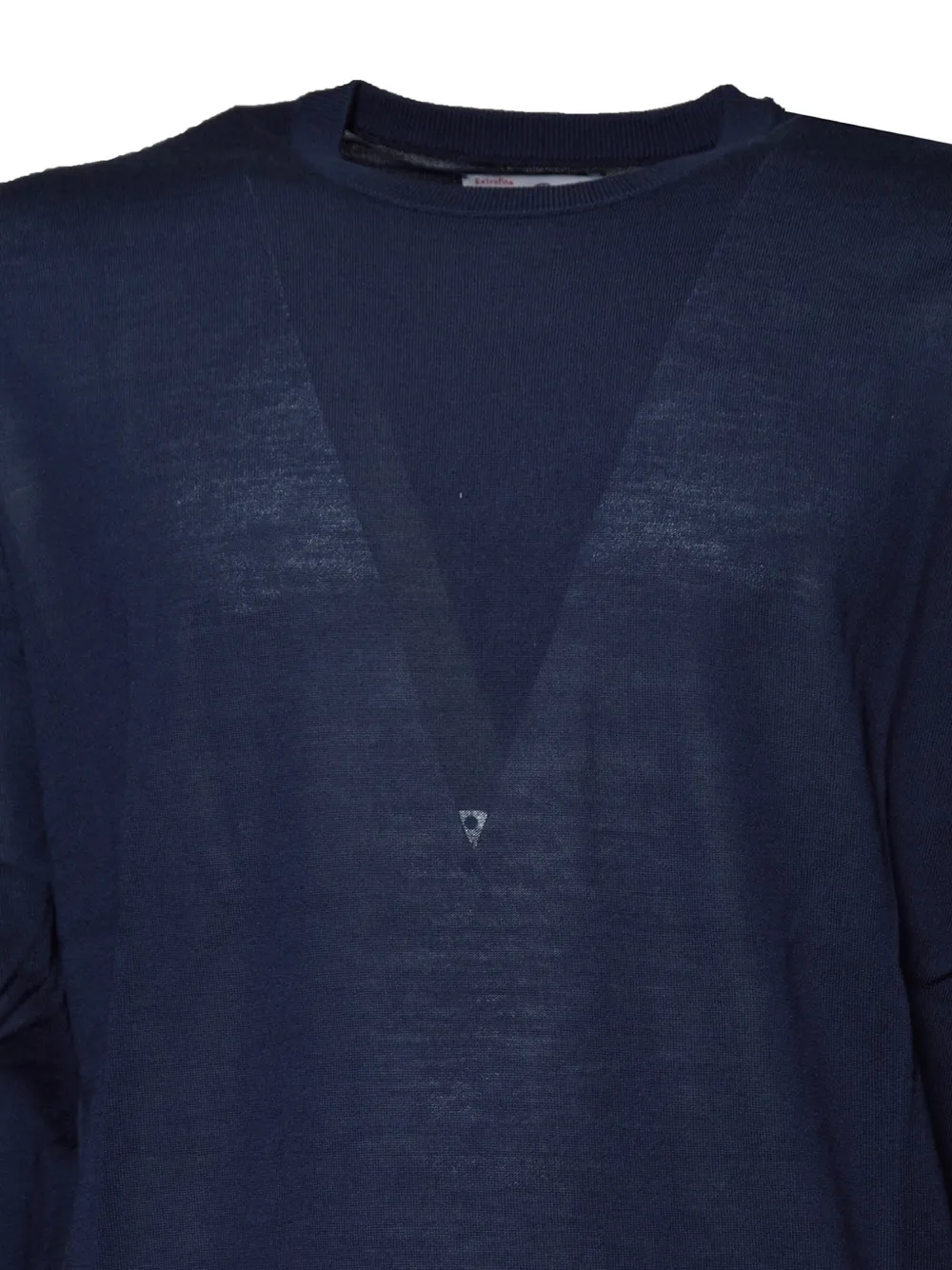 MC2 Saint Barth navy Regent merino wool crewneck sweater Blauw