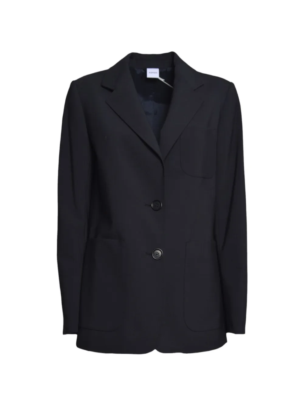 ASPESI notch-lapel single-breasted blazer - Schwarz