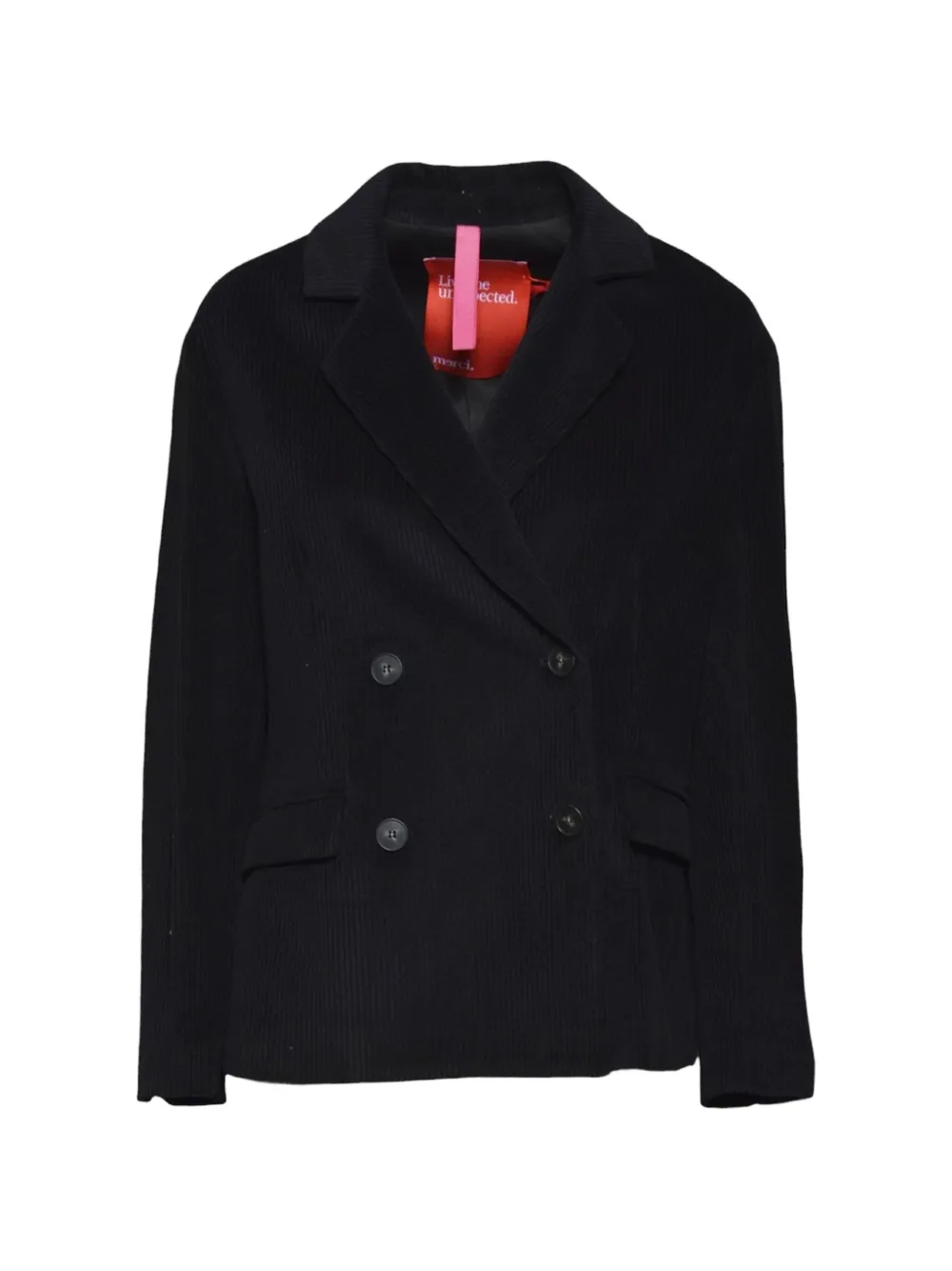 Merci double-breasted corduroy jacket - Black