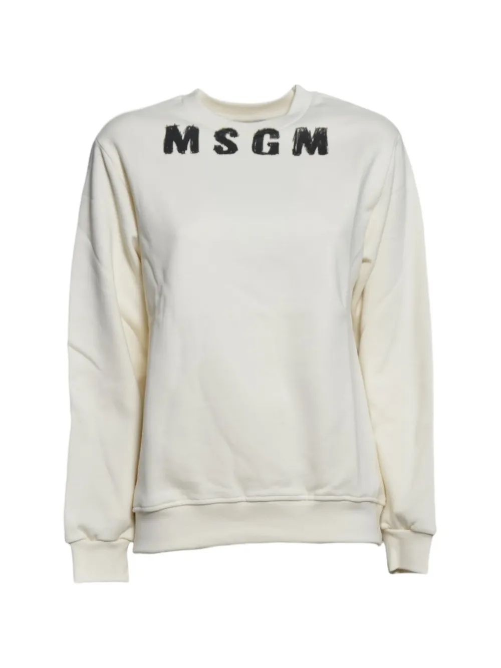 MSGM Kids logo-print sweater - Bianco