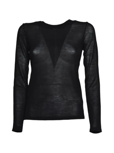 ASPESI V-neck semi-sheer sweater