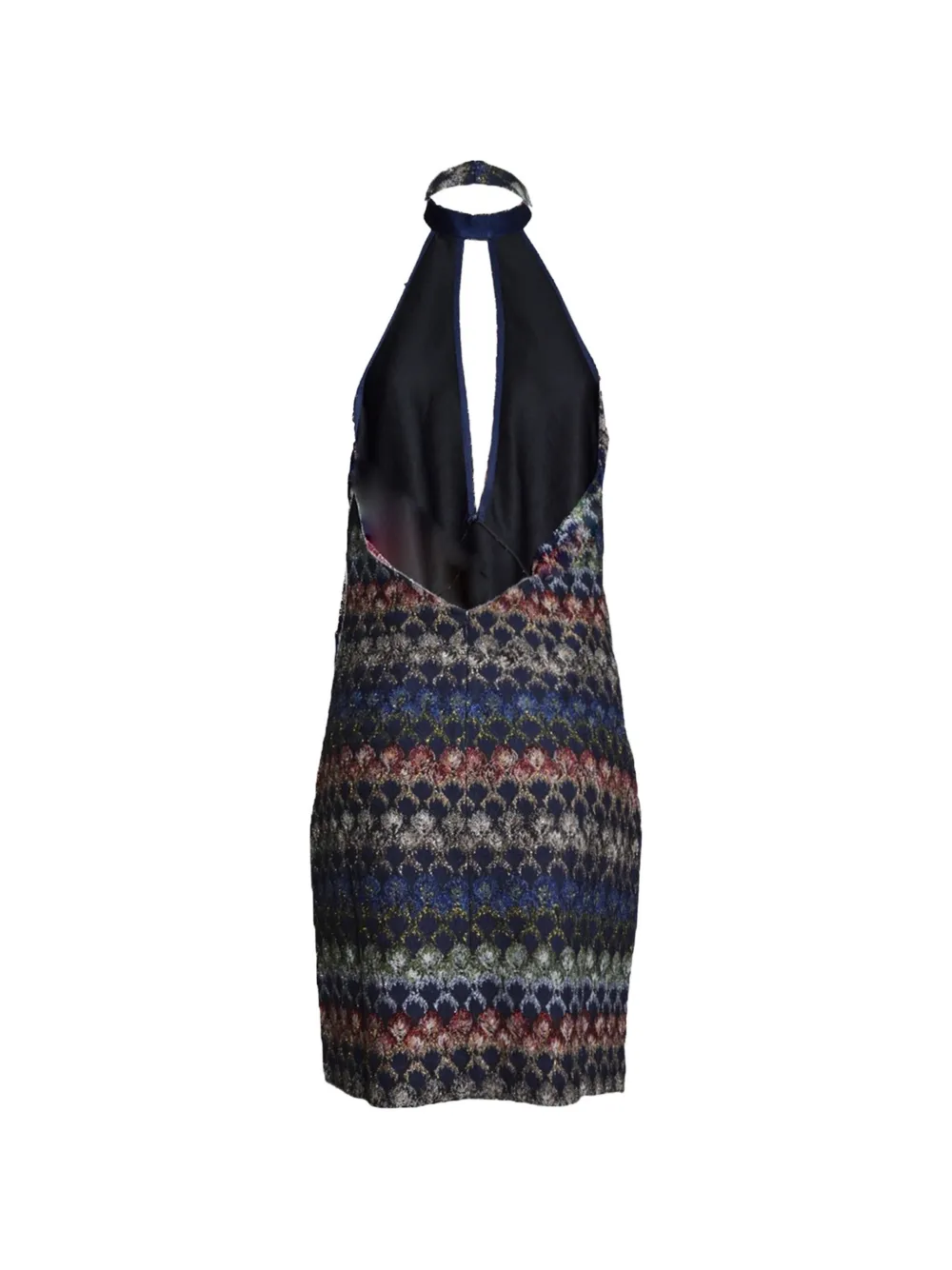 Missoni zigzag-knit mini dress Blauw