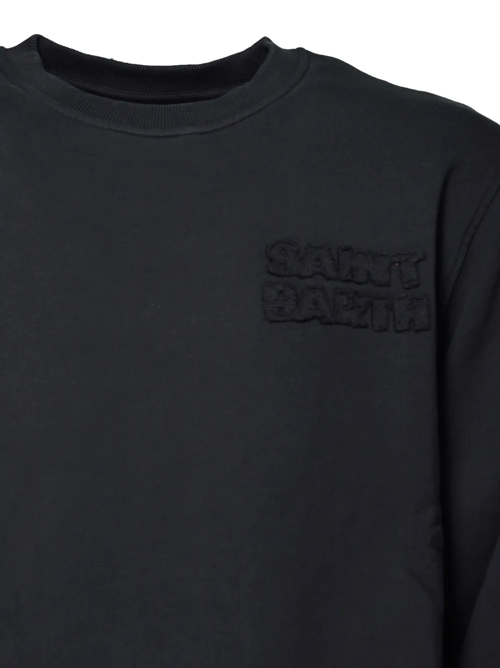 MC2 Saint Barth logo-embroidered sweatshirt Zwart