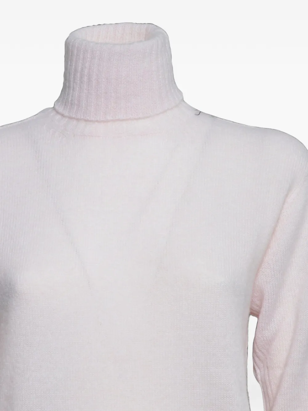 SOLOTRE roll-neck knitted sweater Roze