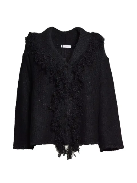 Charlott Tropical shawl-collar cardigan
