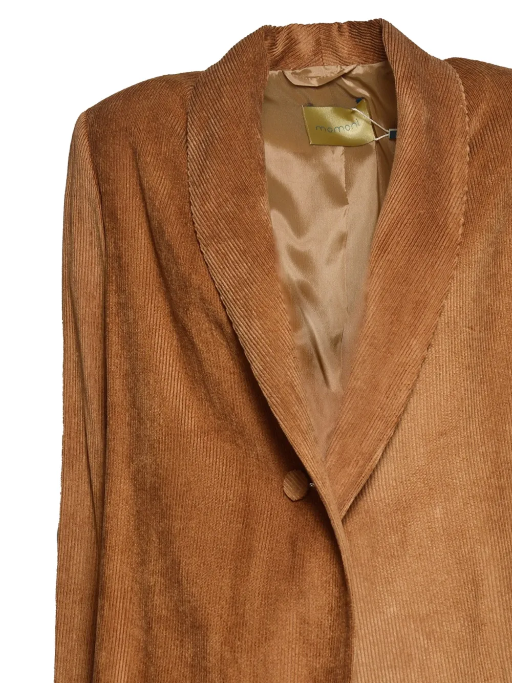 MOMONÌ Vira corduroy shawl-lapel jacket Bruin