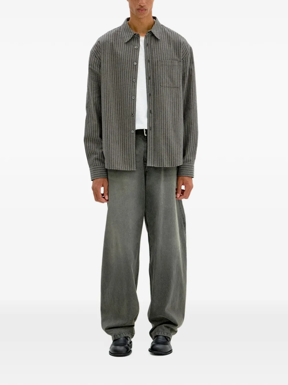 COOR washed-effect loose-leg jeans Bruin