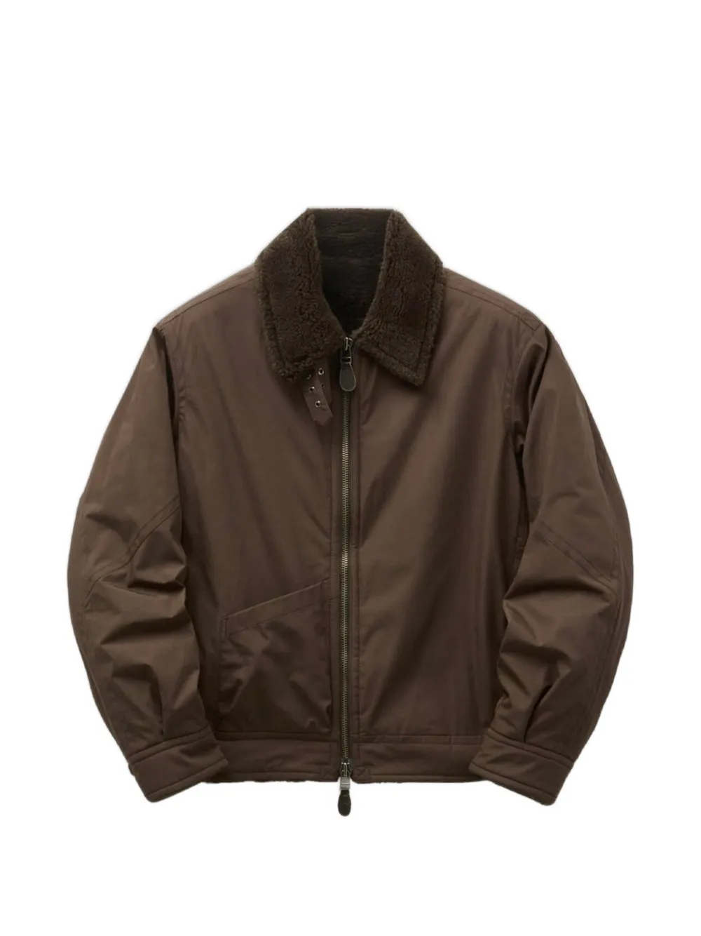 COOR B-3 faux-fur-lined bomber jacket - Braun