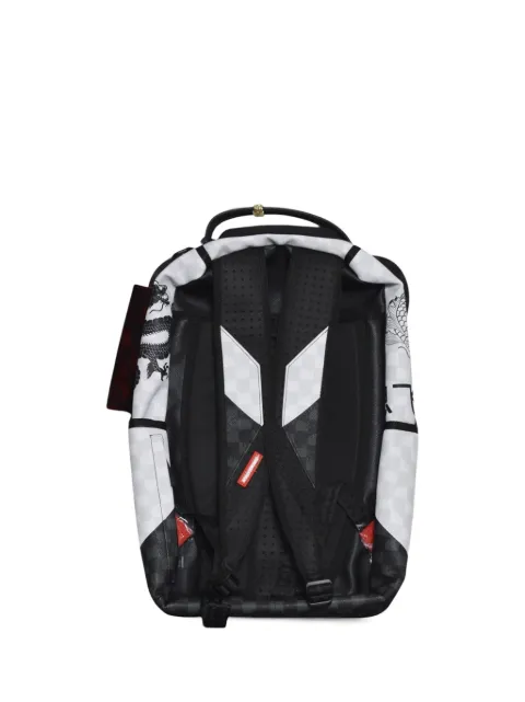 Sprayground Panda-print checkered backpack