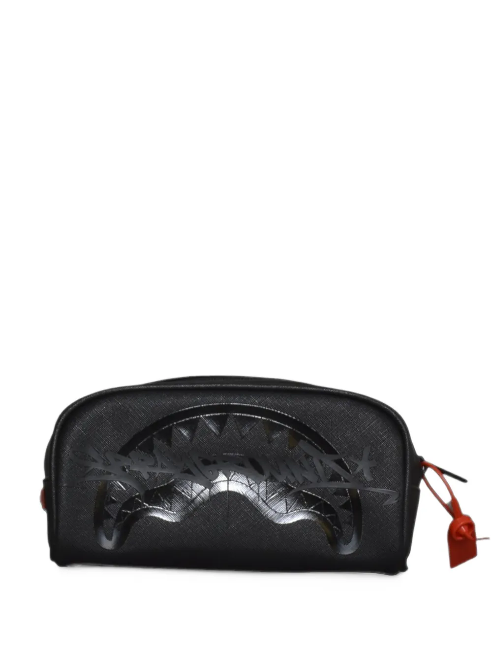Sprayground Clutch Shadows Sharks con logo - Nero