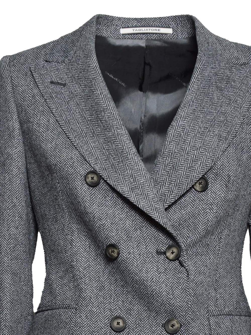 Tagliatore Average double-breasted blazer Grijs