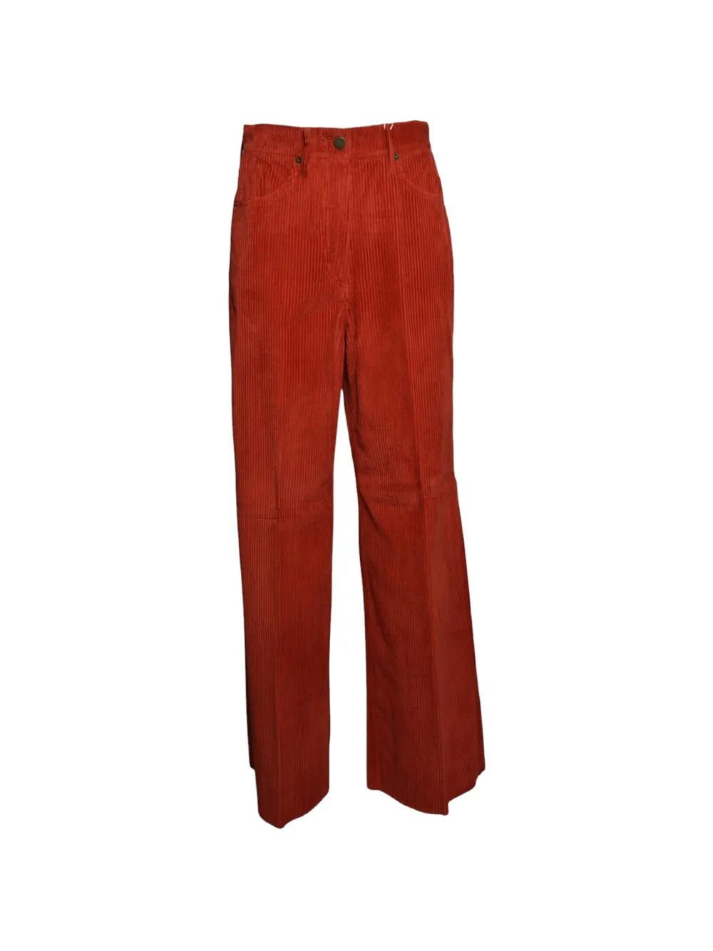 MOMONÌ Aoki corduroy wide-leg trousers Rood