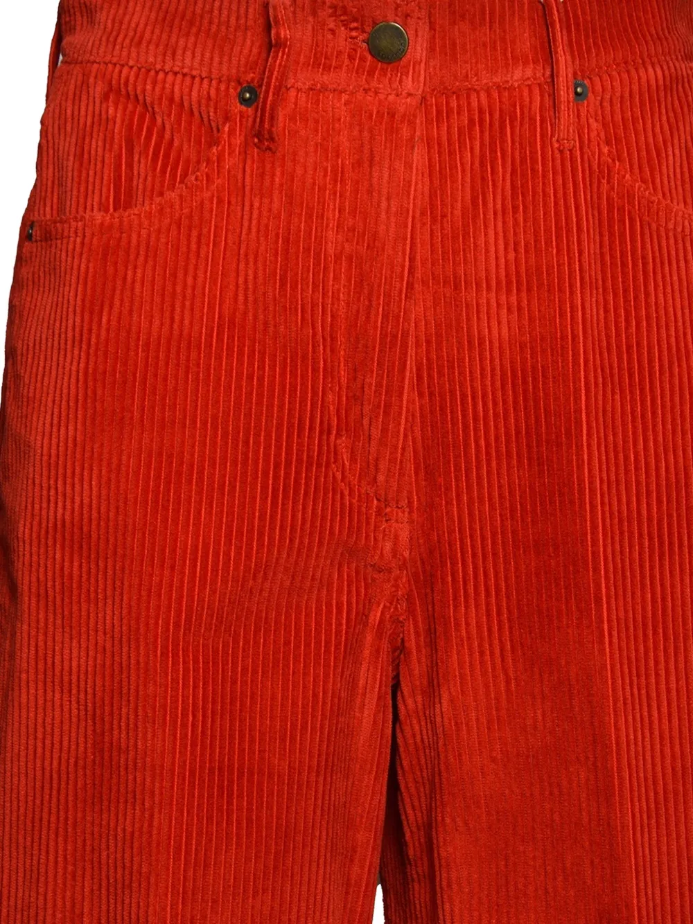 MOMONÌ Aoki corduroy wide-leg trousers Rood