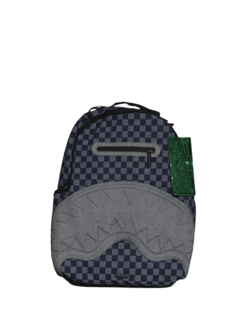 Sprayground Warp & Weft In Paris Checked Backpack In Blue