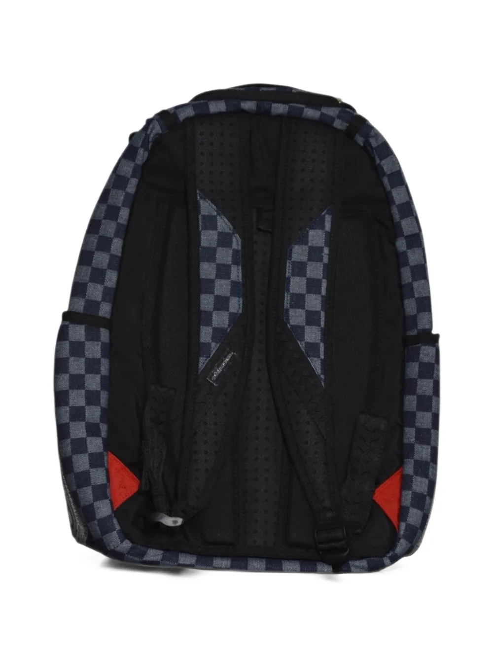 Sprayground Warp & Weft in Paris checked backpack Blauw