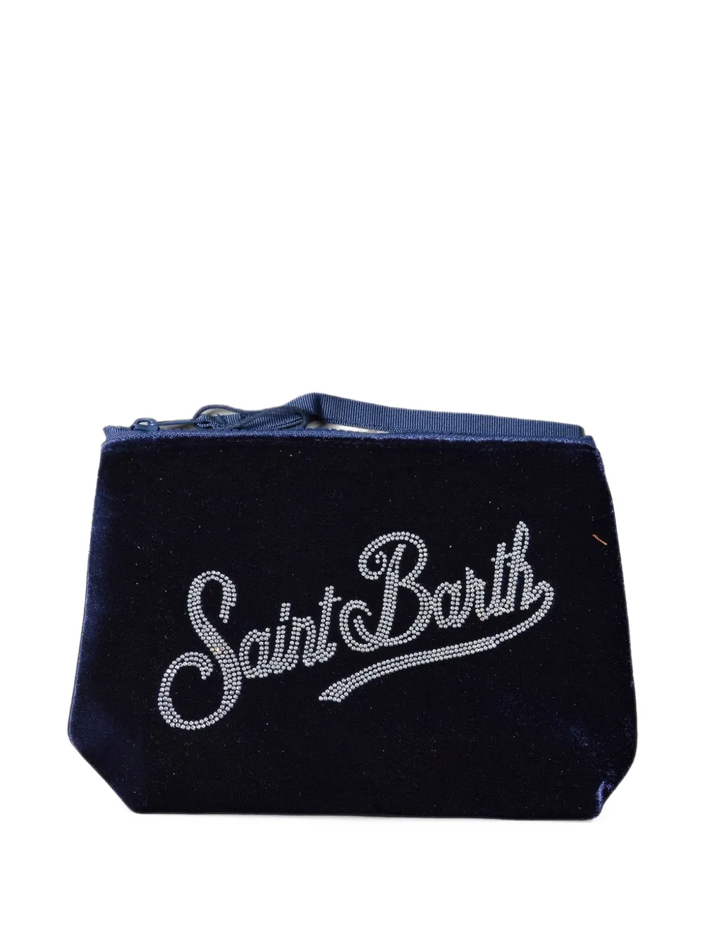 MC2 Saint Barth Aline clutch verfraaid met stras Blauw