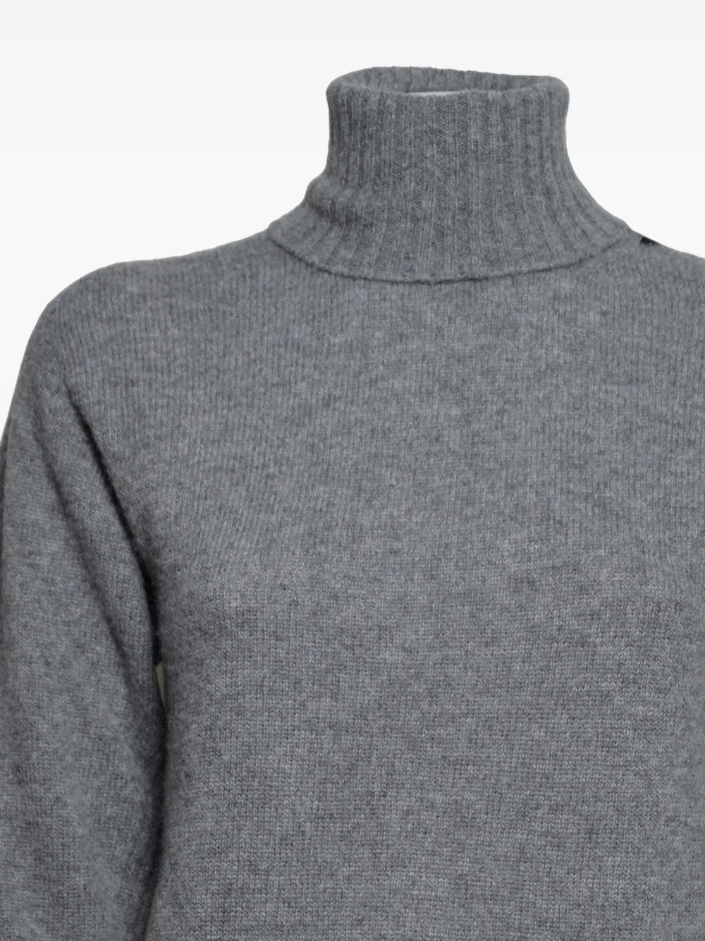 SOLOTRE roll-neck ribbed-trim sweater Grijs