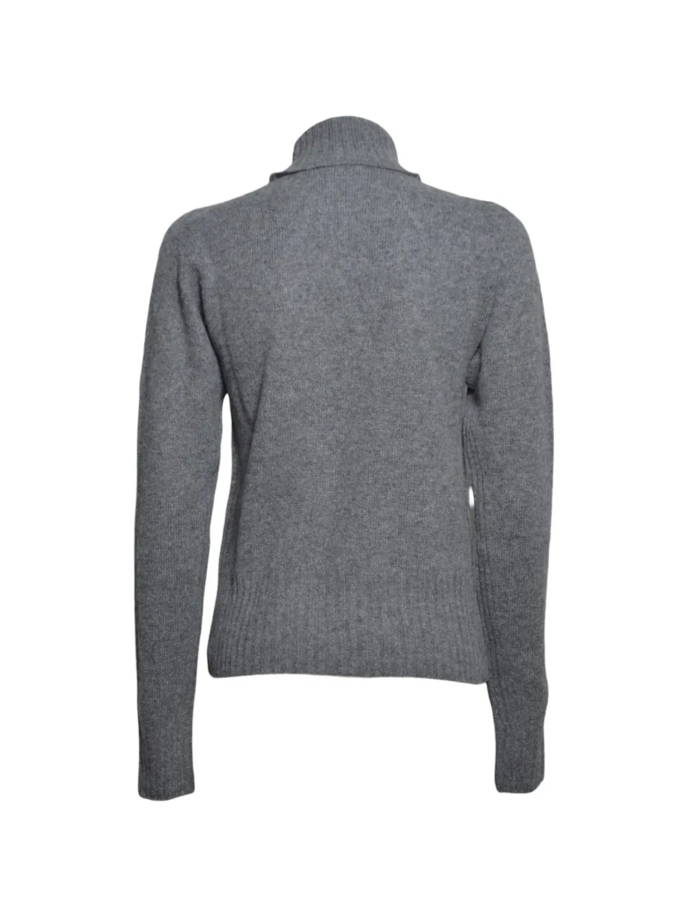 SOLOTRE roll-neck ribbed-trim sweater Grijs