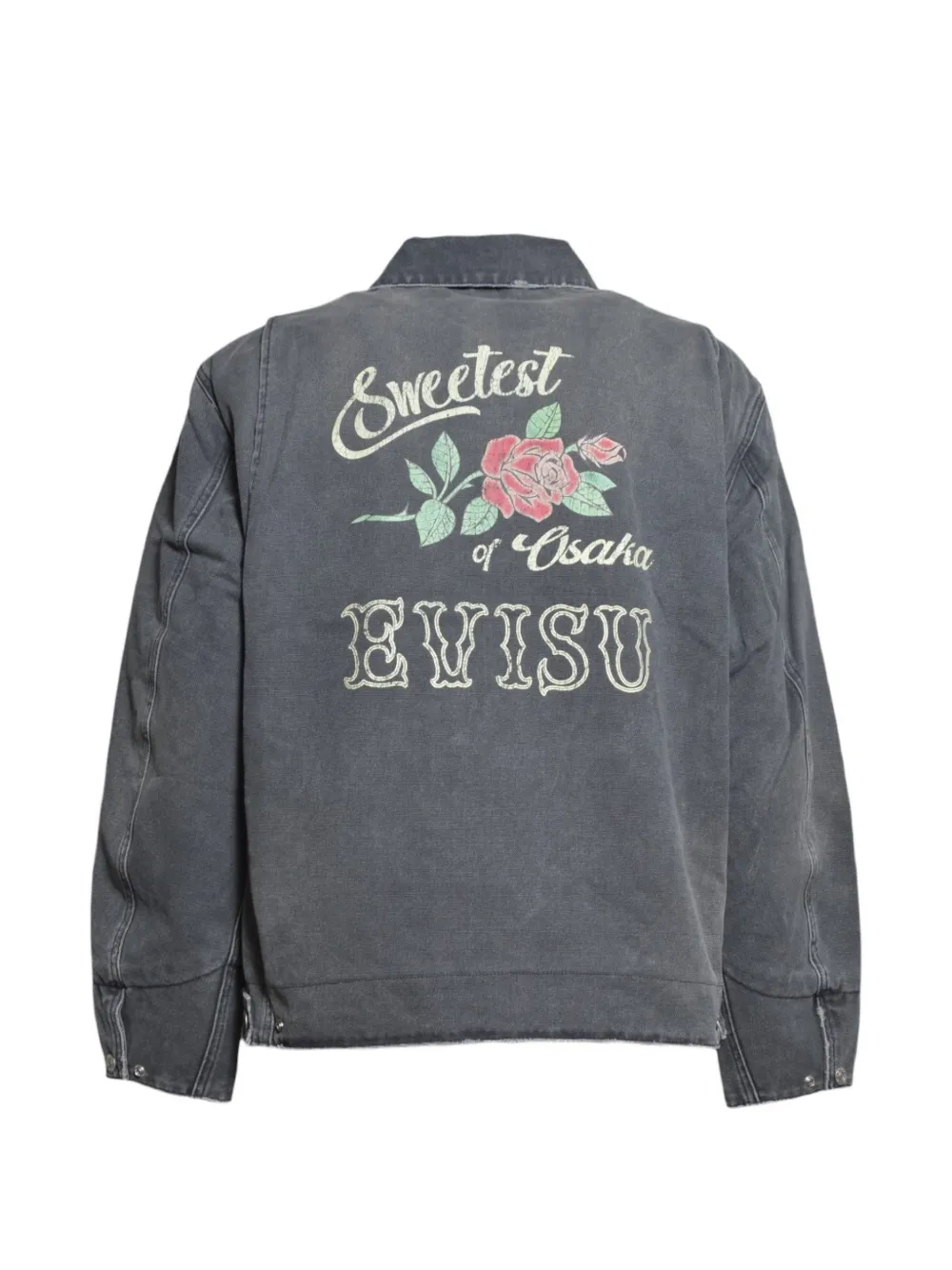 EVISU Seagull-print shirt jacket Blauw
