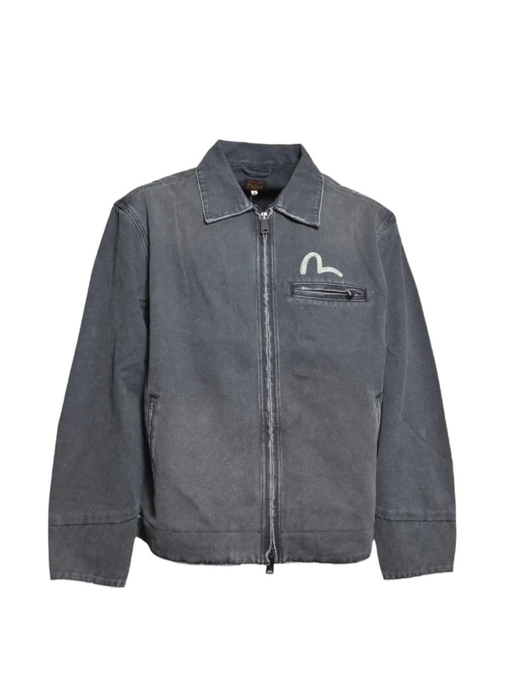 EVISU Seagull-print shirt jacket - Blu