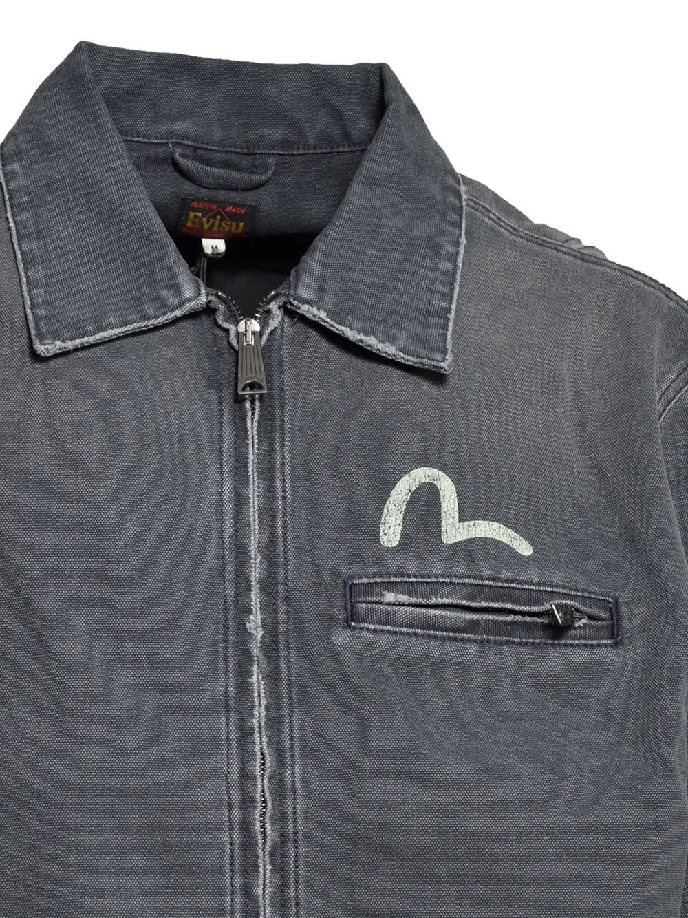 EVISU Seagull-print shirt jacket Blauw