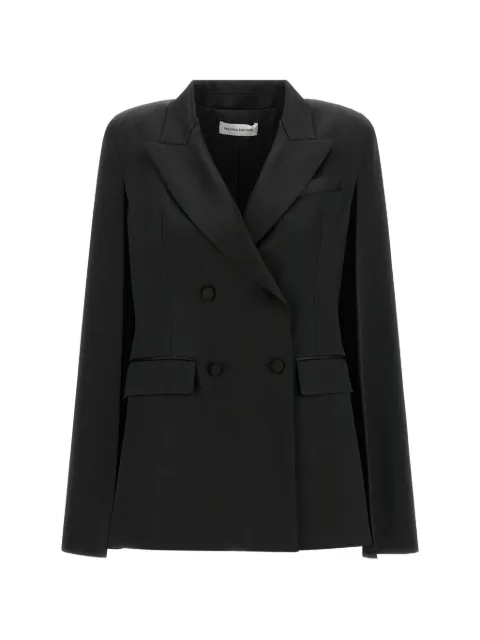 Federica Bonifaci Tuxedo double-breasted cape blazer