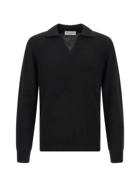  LARMERI STUDIO long-sleeve cashmere polo shirt