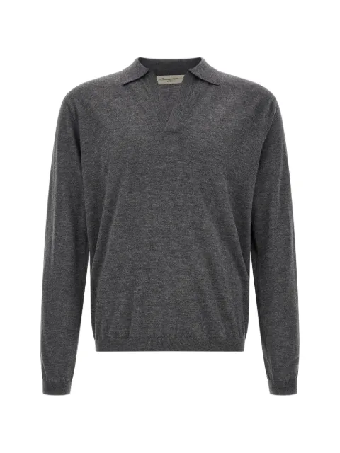  LARMERI STUDIO Touch V-neck polo shirt