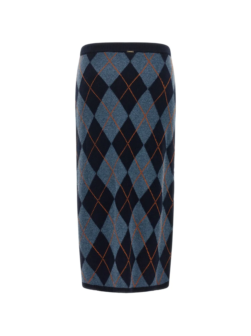 TWINSET jacquard-diamond skirt Blauw