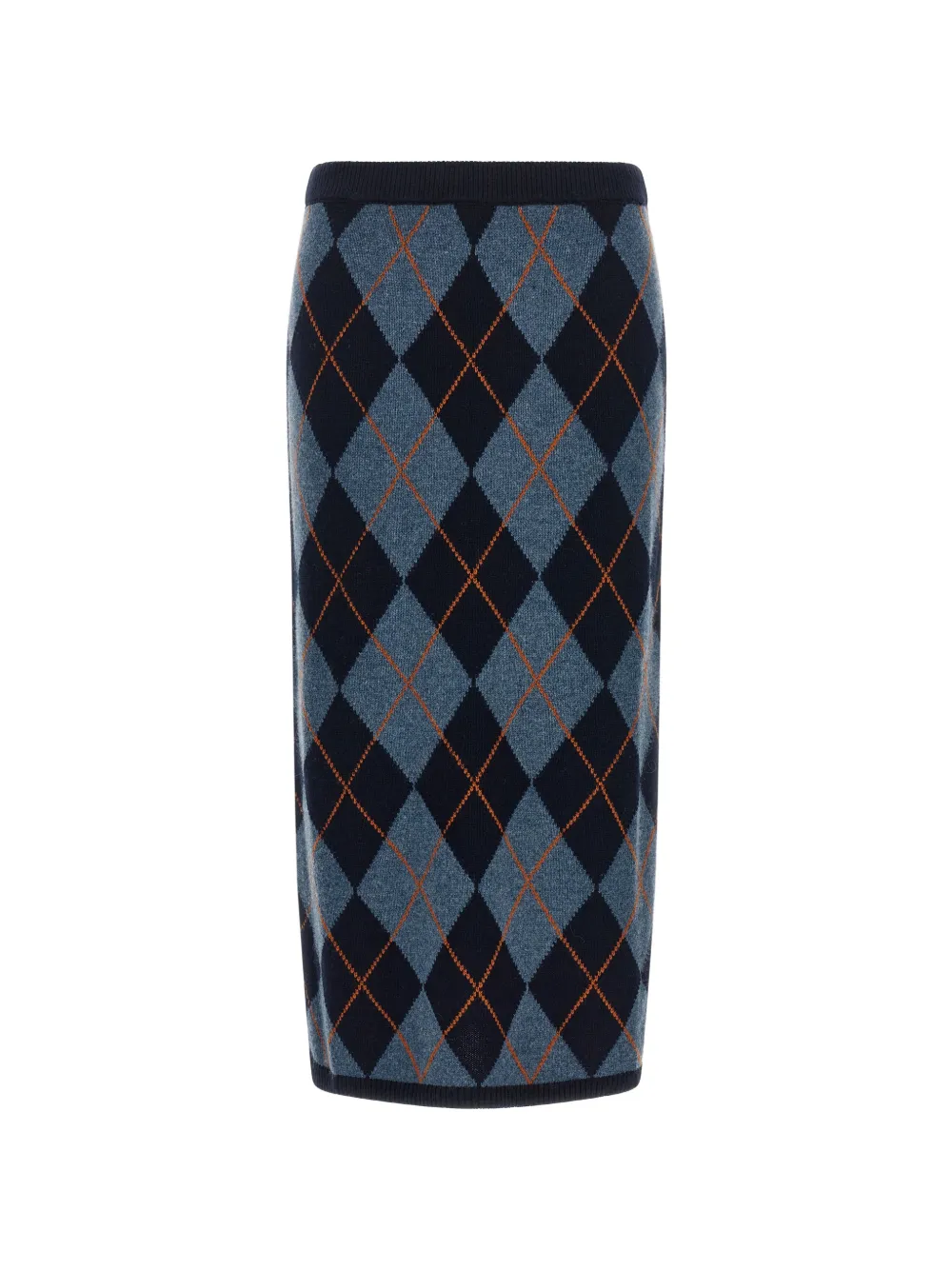 TWINSET jacquard-diamond skirt Blauw