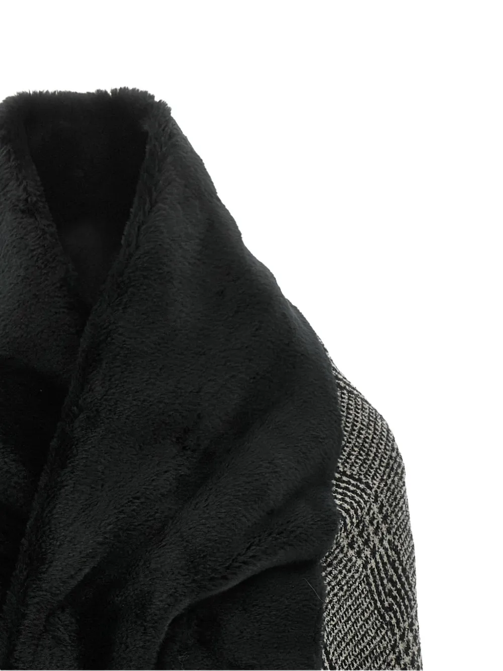 Junya Watanabe Prince of Wales cocoon jacket - Grey