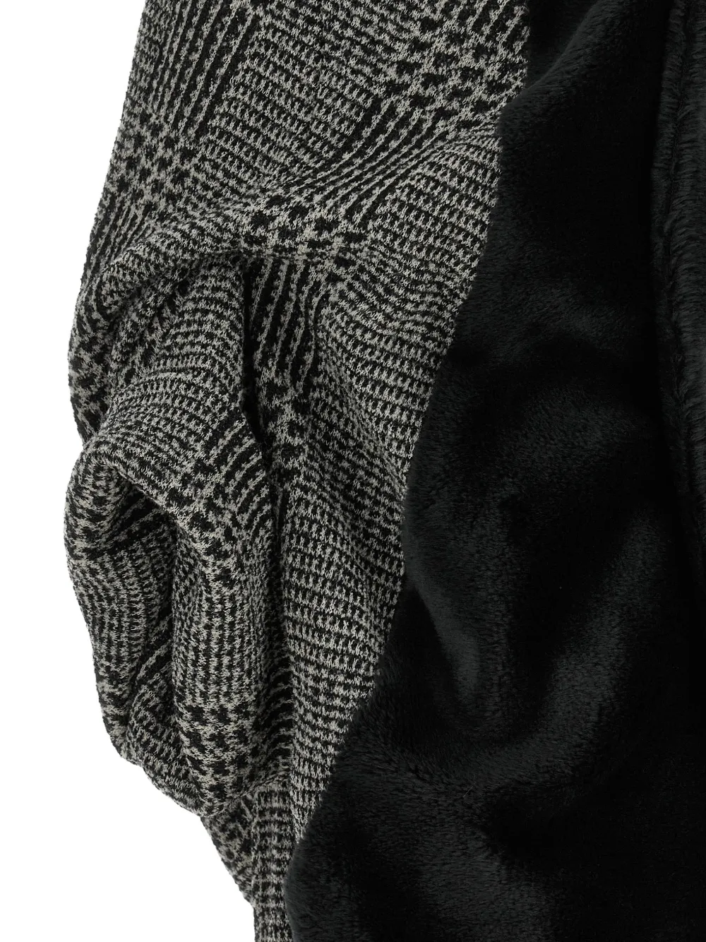 Junya Watanabe Prince of Wales cocoon jacket Grijs
