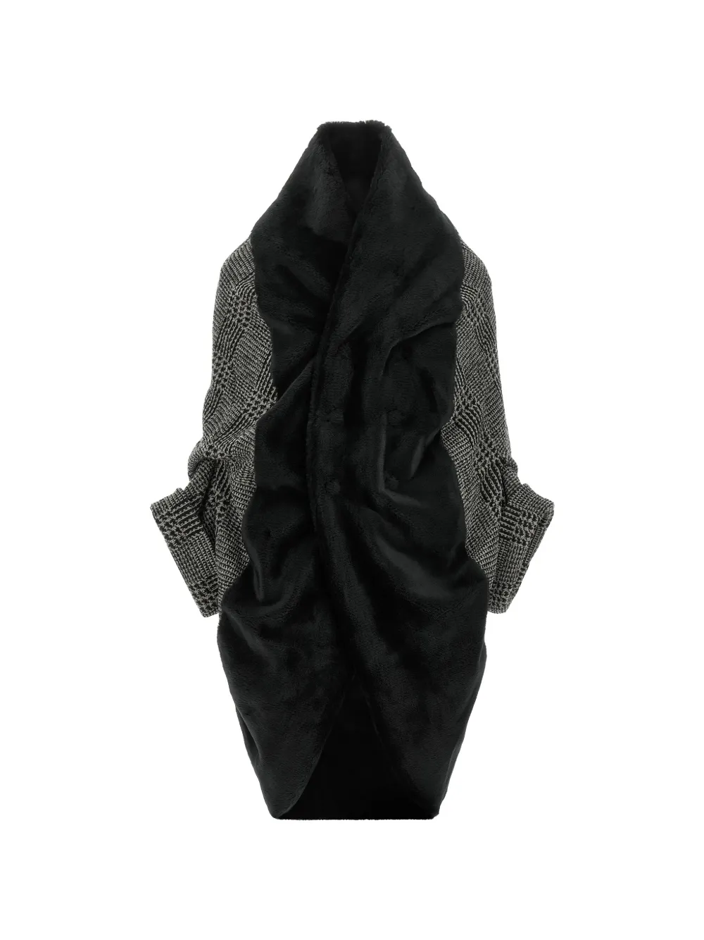 Junya Watanabe Prince of Wales cocoon jacket - Grau