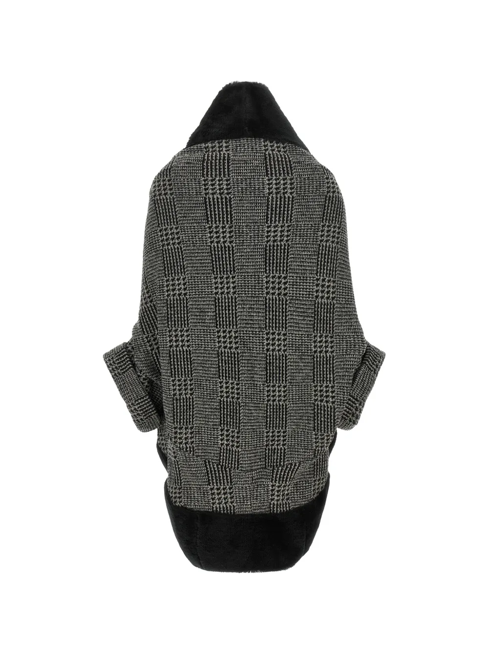 Junya Watanabe Prince of Wales cocoon jacket Grijs