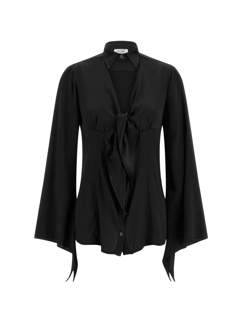 DI.LA3 PARI' Nodo knot-detail shirt - Schwarz