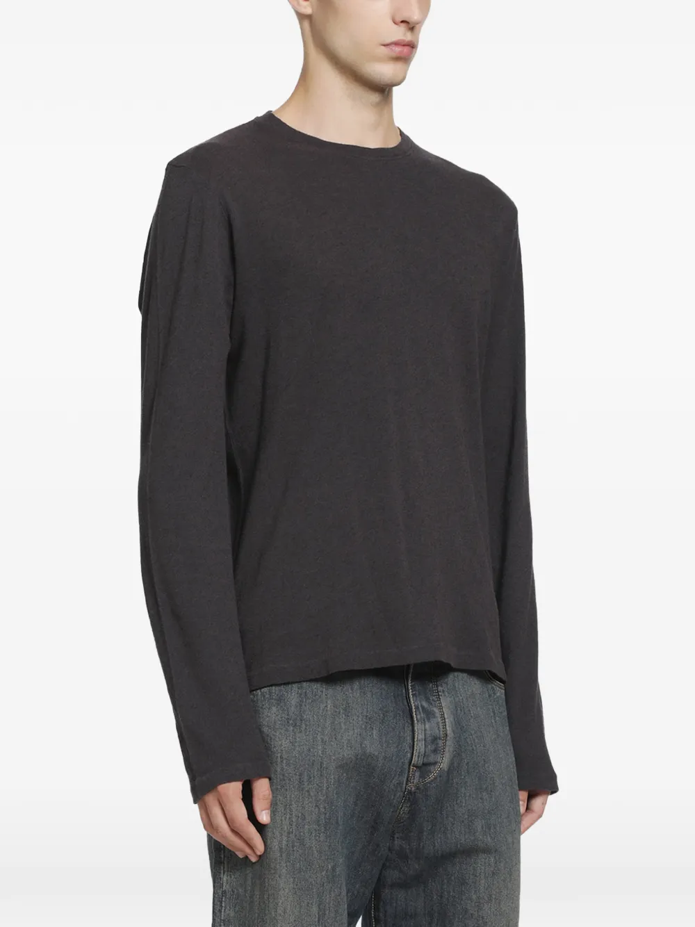 OUR LEGACY Bandaid longsleeve pure graphite cloudskin jersey Bruin