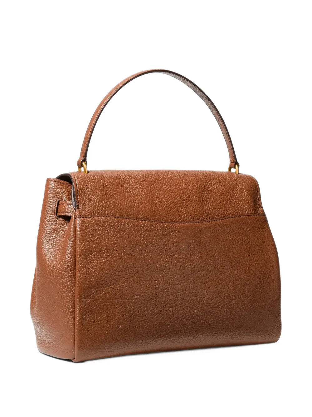 Michael Kors Hamilton large textured leather soft satchel Bruin