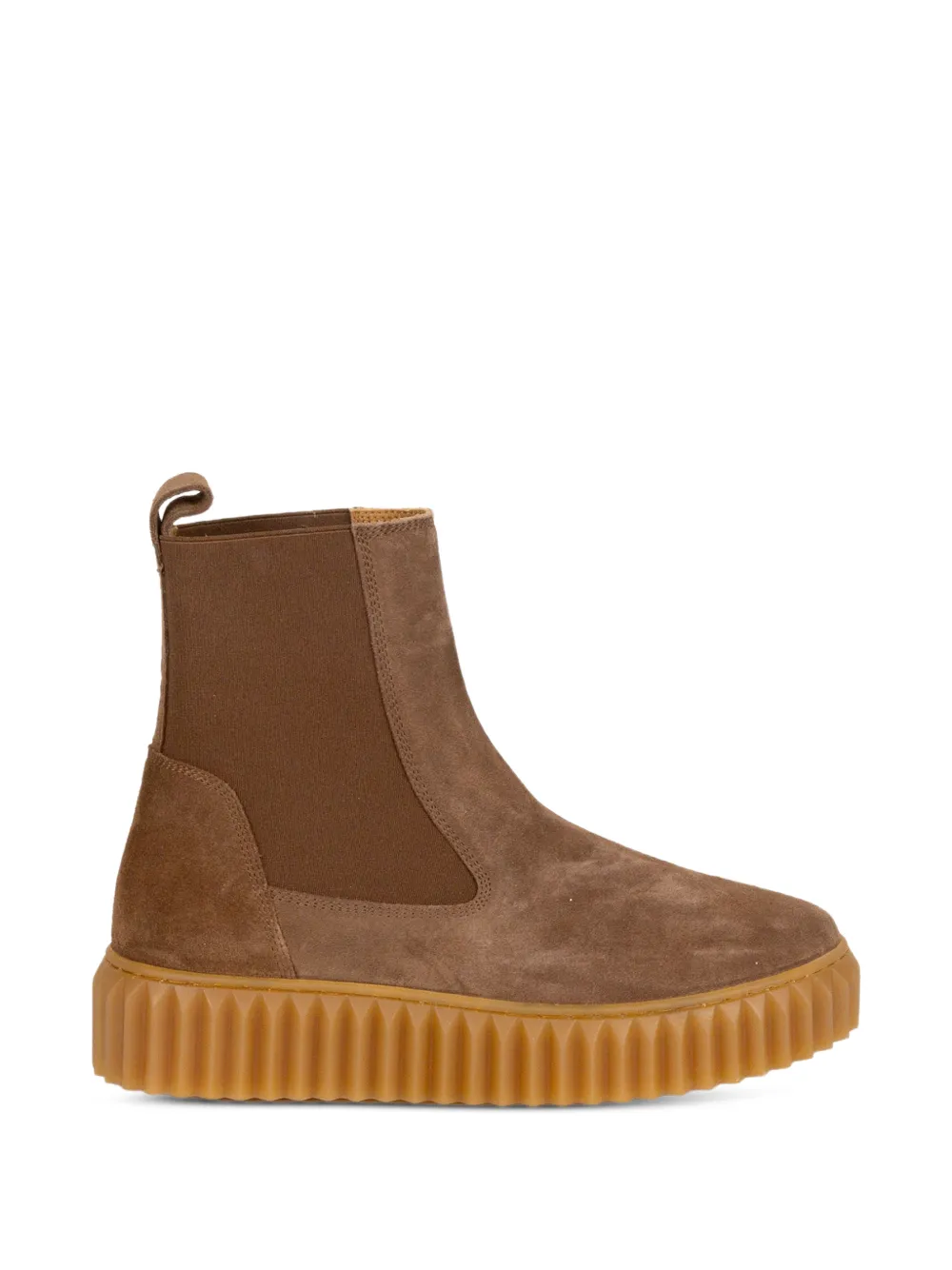 Voile Blanche bottines Beth à semelle crantée - Marron