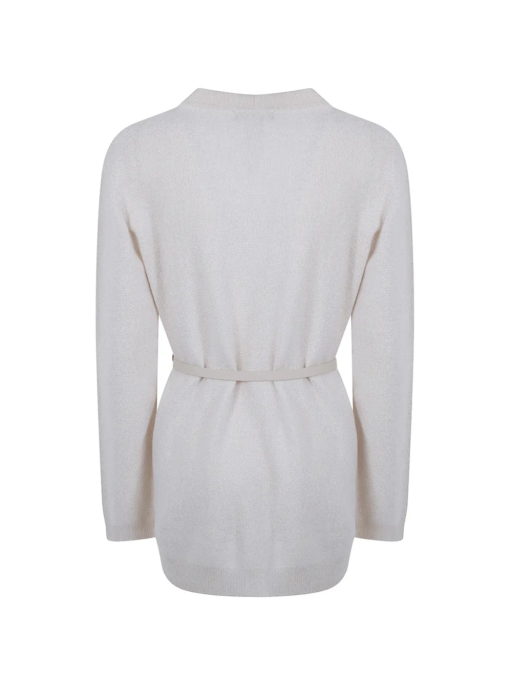 Fabiana Filippi belted V-neck cardigan Beige