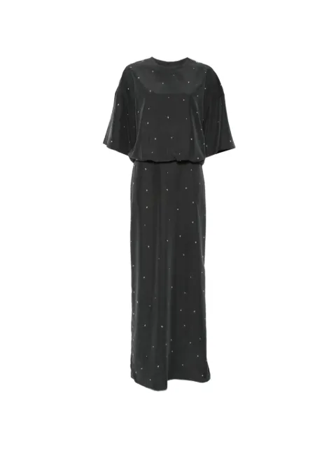 Alysi crystal-embellished short-sleeve maxi dress