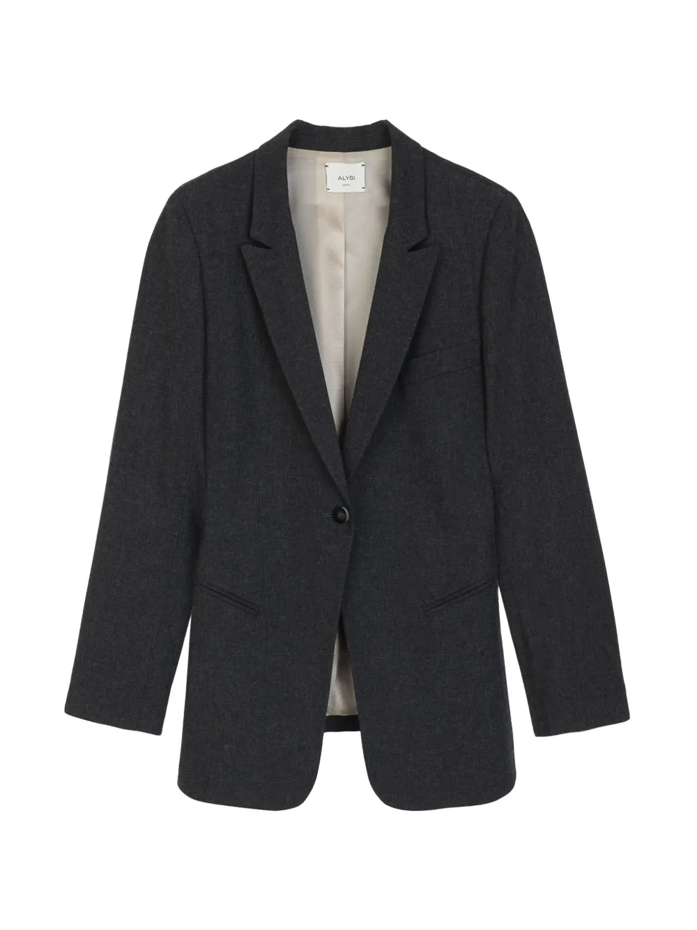 Alysi single-breasted blazer - Grau